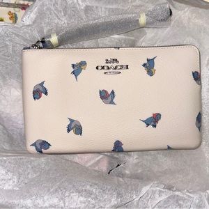 COACH x DISNEY- Cinderella Flying Blue Birds Wristlet